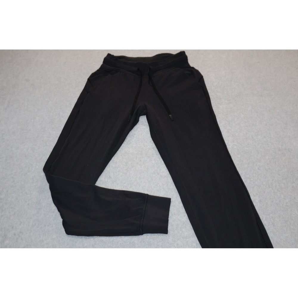 Lululemon Jogger Women Size 6 Black Athletic Activewear Drawstring Pockets Pants